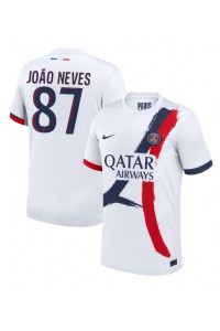 Fotbalové Dres Paris Saint-Germain Joao Neves #87 Venkovní Oblečení 2024-25 Krátký Rukáv